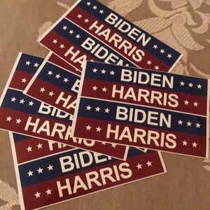 BIDEN - HARRIS bumper stickers. HISTORY